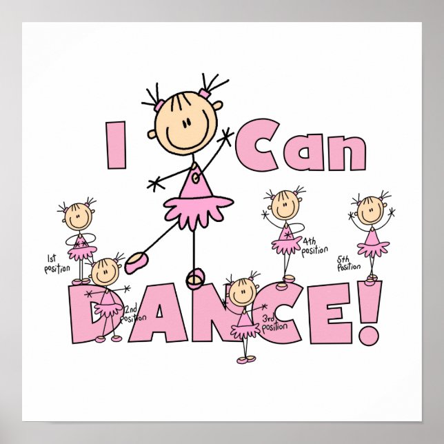 Poster T-shirts et cadeaux I Can Dance (Devant)