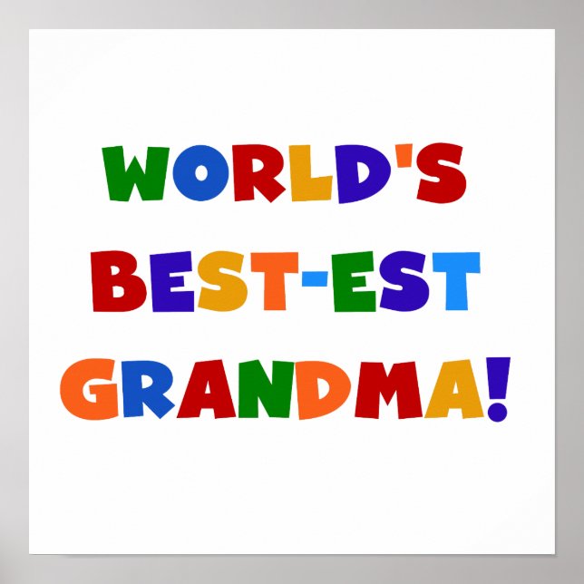 Poster T-shirts et cadeaux lumineux de grand-maman du Mei (Devant)