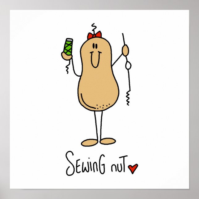 Poster T-shirts et cadeaux pour la couture (Devant)