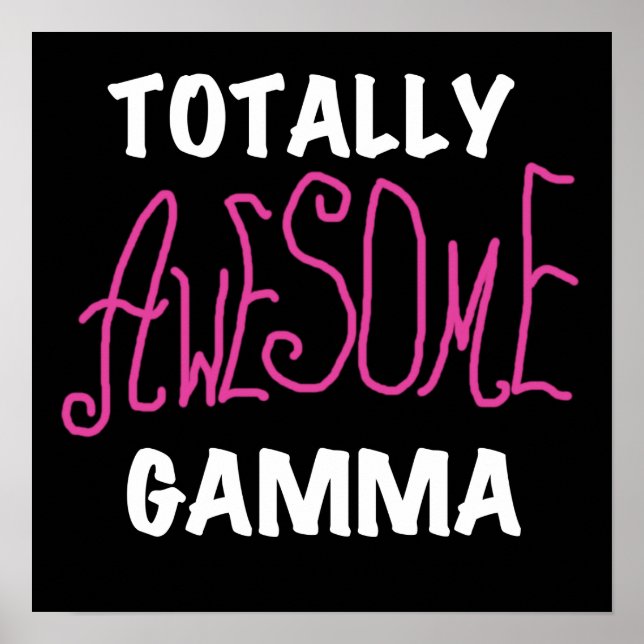 Poster T-shirts et cadeaux roses gamma totalement (Devant)