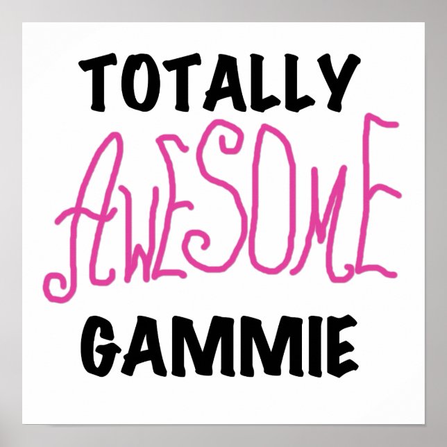 Poster T-shirts et cadeaux roses totalement (Devant)