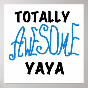 Poster T-shirts et cadeaux Yaya totalement géniaux