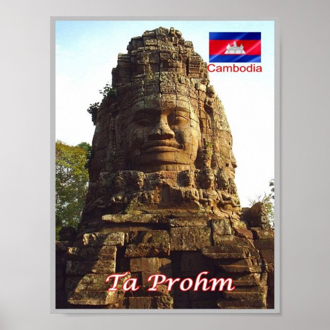 Poster Ta Prohm - Cambodge - (Devant)