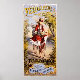 Poster Tabac vélocipé