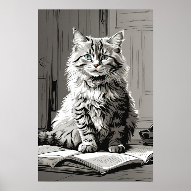 Poster Tabby Gris (Devant)