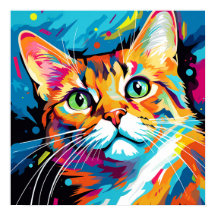 Tabby Pop Art Ginger