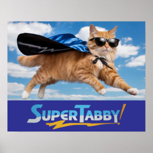 Poster Tabby Superhero