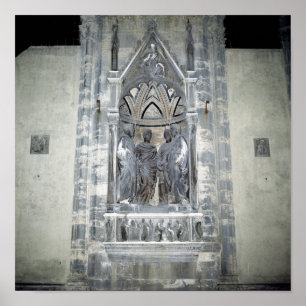 Poster Tabernacle avec quatre saints couronnés