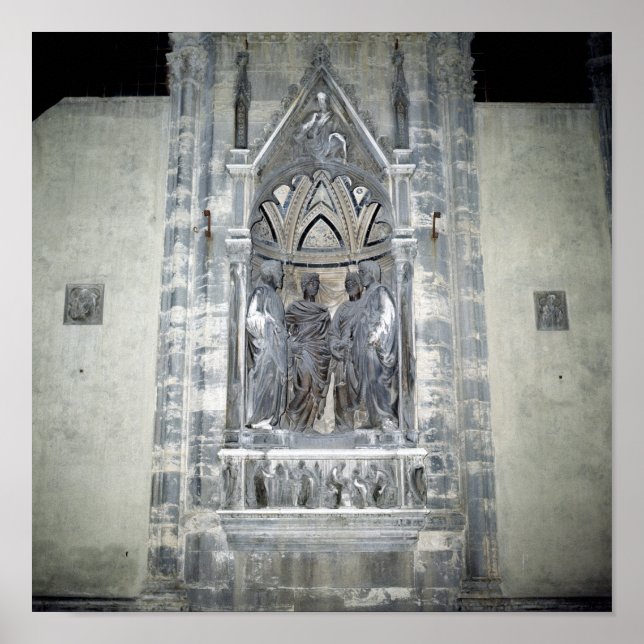 Poster Tabernacle avec quatre saints couronnés (Devant)