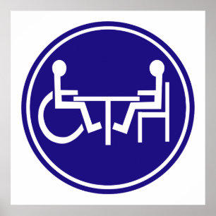 POSTER TABLE AMIE PARAPLEGIA DÉSACTIVÉE