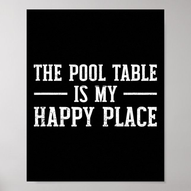 Poster Table de billard - Lecteur de billard (Devant)
