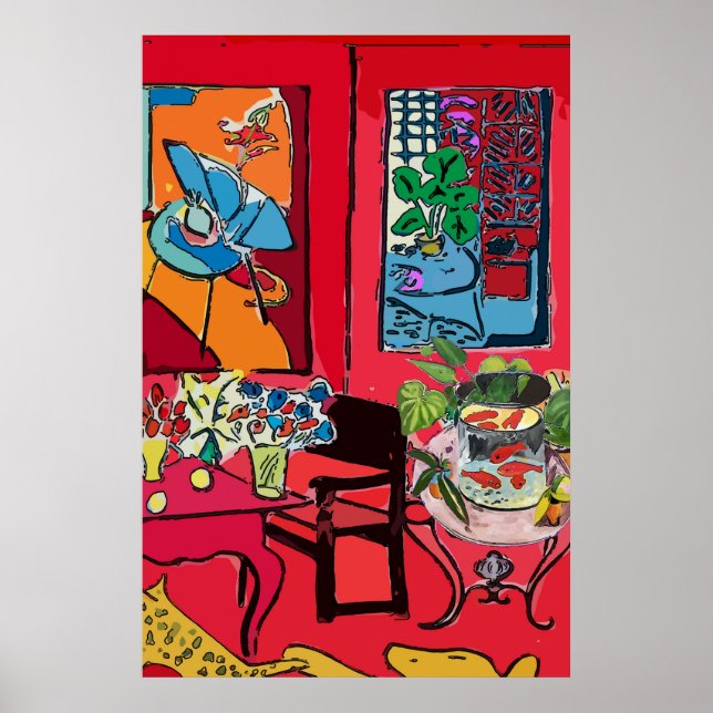 Poster Table de bol de poisson (Devant)