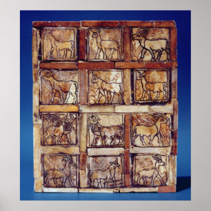 Poster Table de jeu, animaux du champ et de la forêt