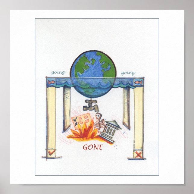 Poster Table d'eau (Devant)