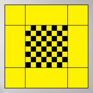 Poster Table d'échecs