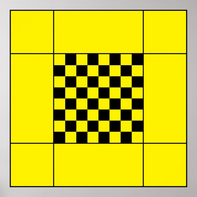 Poster Table d'échecs (Devant)