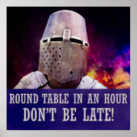 Table ronde dans une heure, ne soyez pas en retard