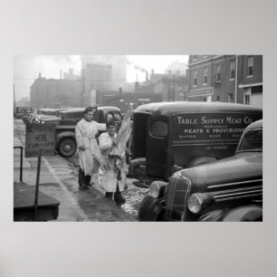 Poster Table Supply Meat Co., Omaha: 1938