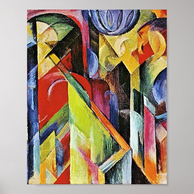 Poster Tableaux de Franz Marc (Devant)