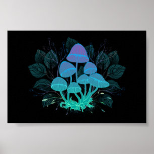 Poster Tabourets dans Bushes