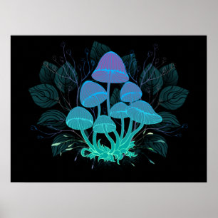 Poster Tabourets dans Bushes