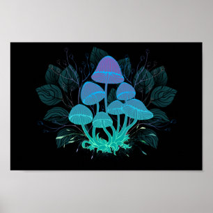 Poster Tabourets dans Bushes