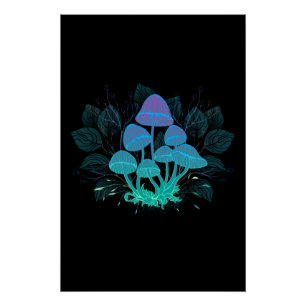 Poster Tabourets dans Bushes