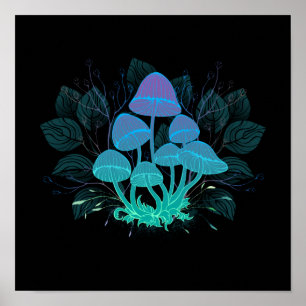 Poster Tabourets dans Bushes