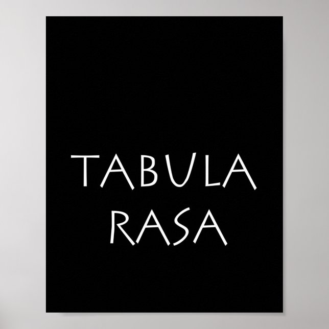 Poster Tabula rasa (Devant)