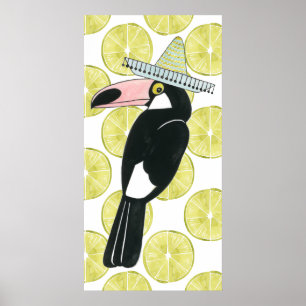 Poster Taco à propos d'amour Toucan Sombrero