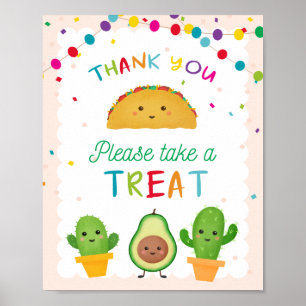 Poster Taco à propos d'une fête - fiesta thème de la fête