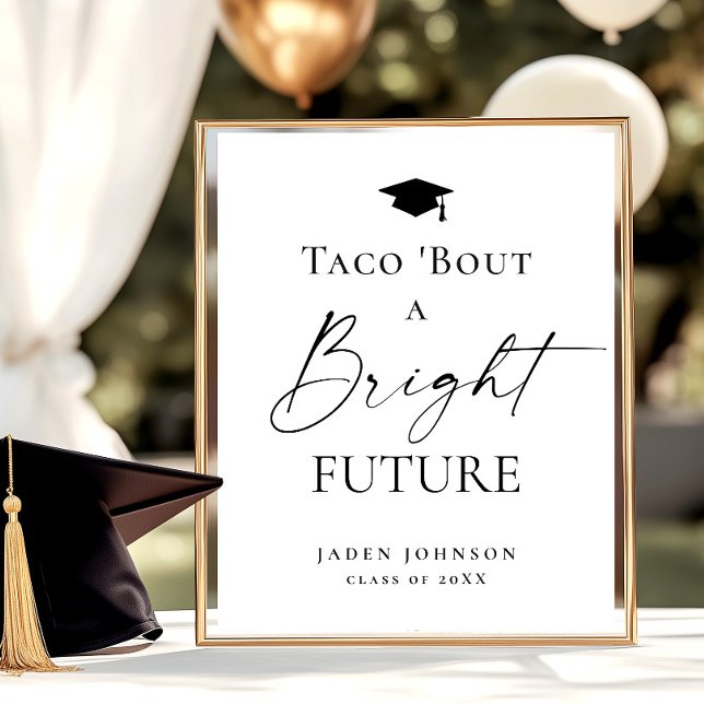 Poster Taco Bout est un futur brillant (Créateur téléchargé)