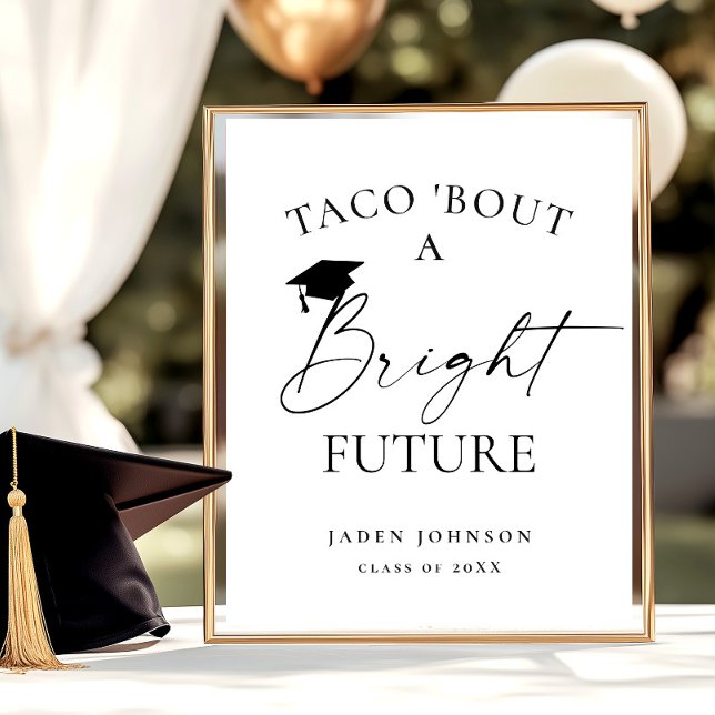 Poster Taco Bout est un futur brillant (Créateur téléchargé)