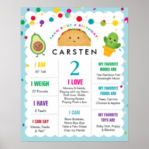 Poster Taco Bout un Jalon d'anniversaire