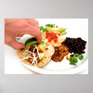 Poster Taco de crevette