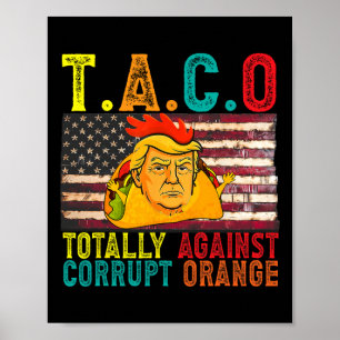Poster Taco politique subtil totalement contre Oran corro