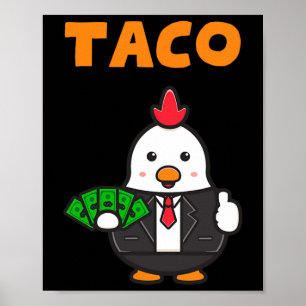 Poster Taco Trump Épouse Toujours Les Drôle Fantastiques