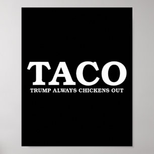Poster Taco Trump se dégonfle toujours Tarif Tarifaire 