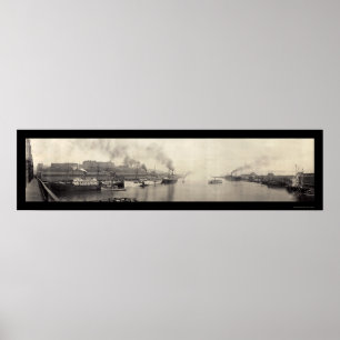 Poster Tacoma WA embarque la photo 1908