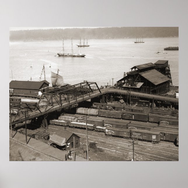 Poster Tacoma Waterfront du Stadium Way 1899 (Devant)