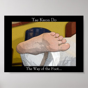 Poster Tae Kwon Do La Voie du Pied