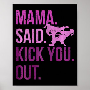 Poster Taekwondo Girls Kids Karate Martial Arts