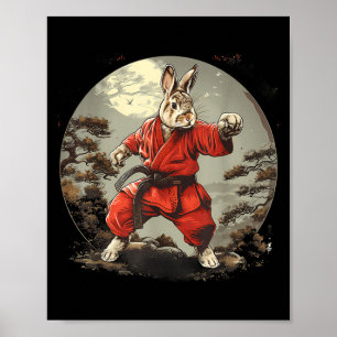Poster Taekwondo Lapin Boxing Jiu-Jitsu Kung