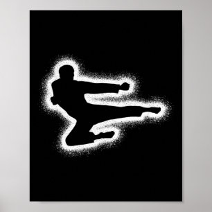 Poster Taekwondo Martial Arts Boys Kids Men Karate