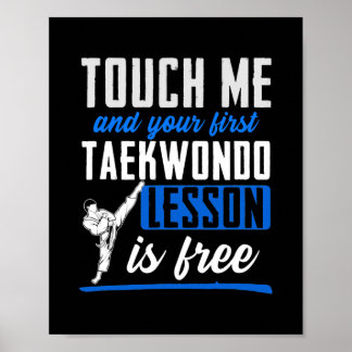 Poster Taekwondo pour enfants hommes femmes garçons fille