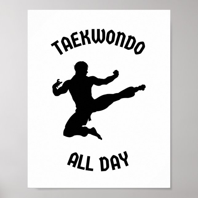 Poster Taekwondo toute la journée (Devant)