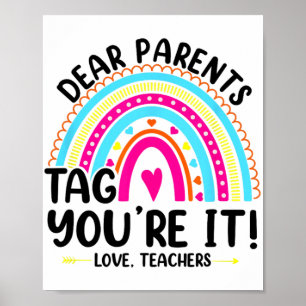 Poster Tag You're It Love Enseignants Drôle Enseignant