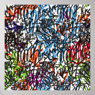 Poster tags seamless pattern. Graffiti background.art,pat