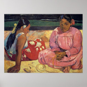 Poster Tahitian Women on the Beach - Paul Gauguin Imprime