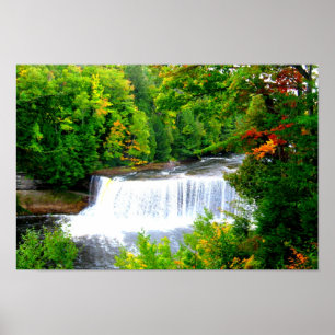 Poster Tahquamenon Falls Michigan